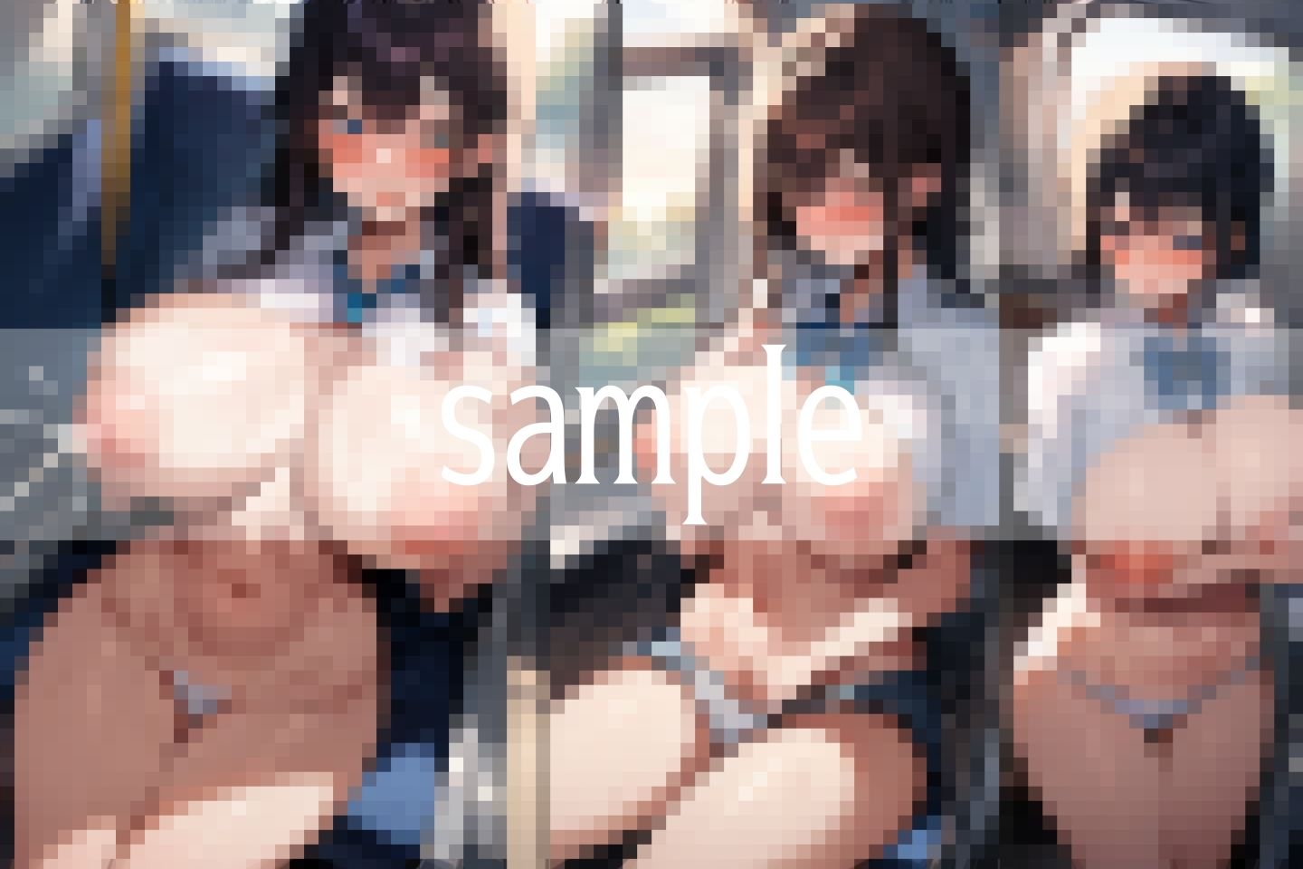 母乳の滝...巨乳から滴る白いミルク - サンプル画像 6