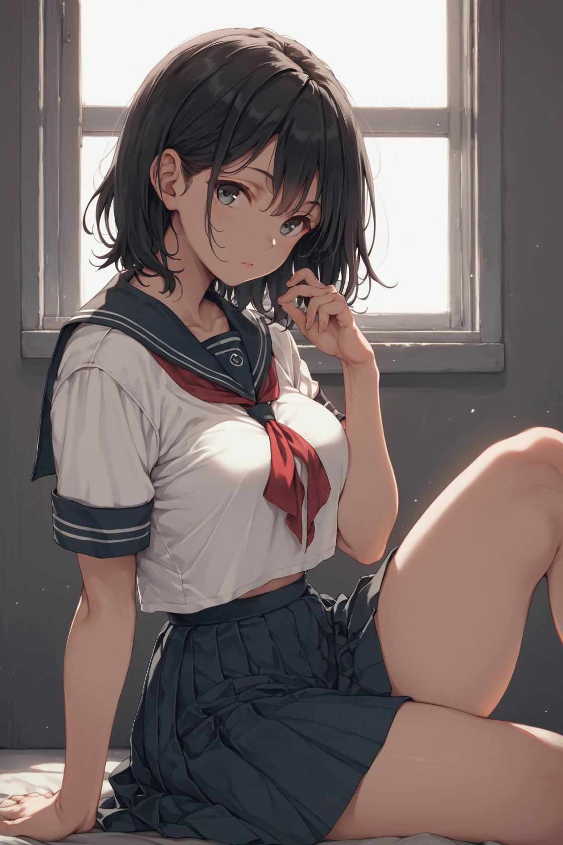 グラビア＆流出裏画像 現役JKアイドル 黒瀬華凛 - サンプル画像 1