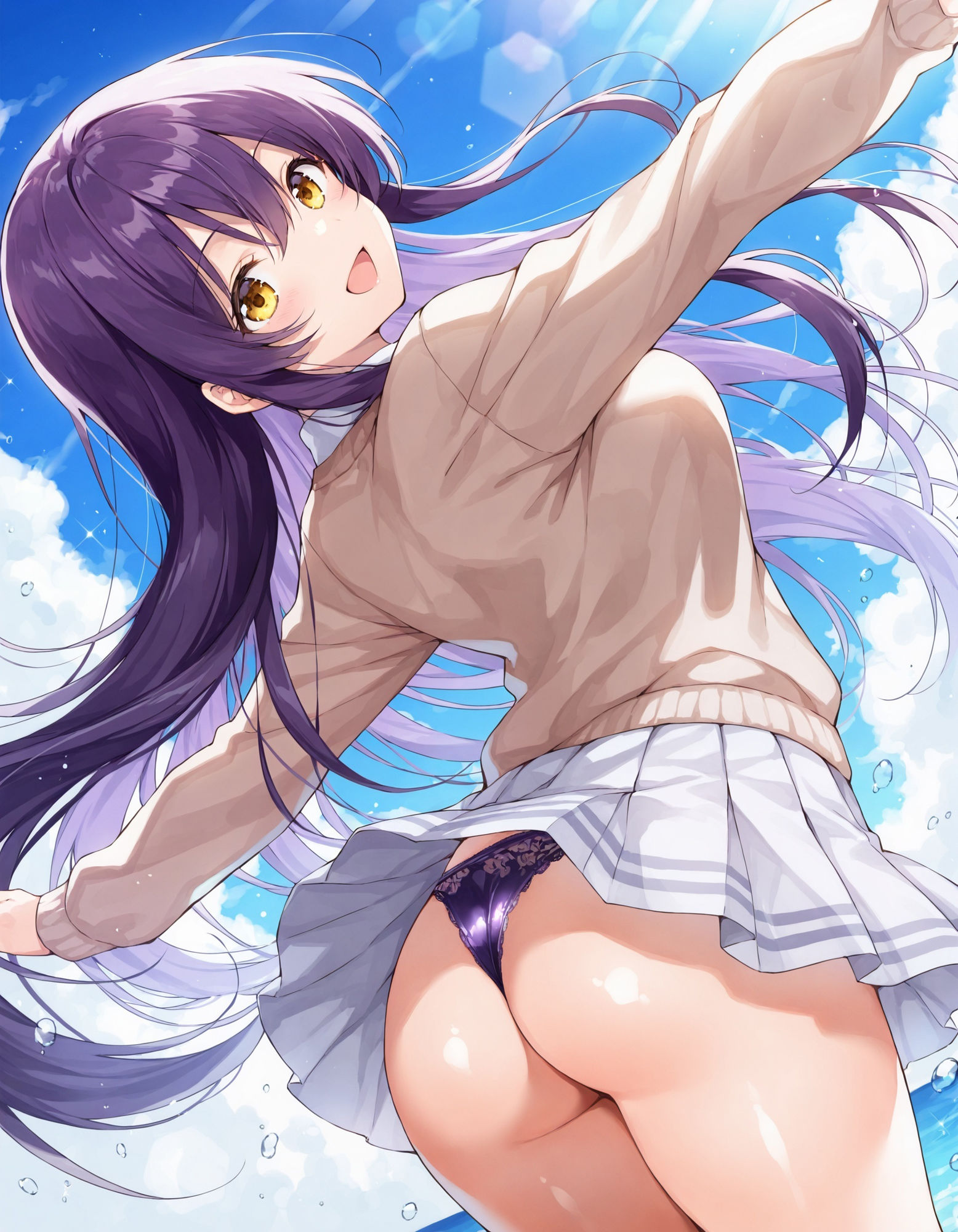 制服女子のダンスパンチラ - サンプル画像 3