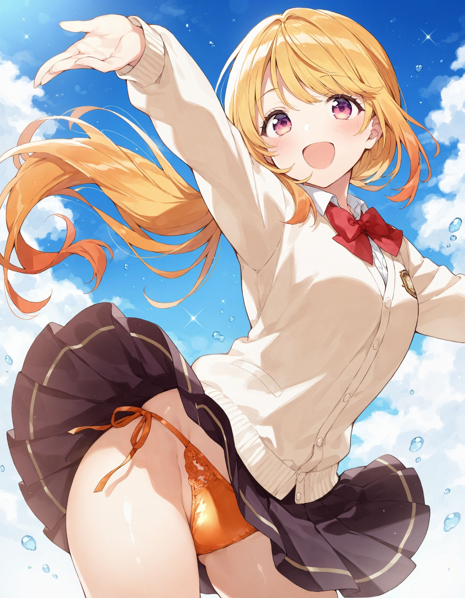 制服女子のダンスパンチラ - サンプル画像 4