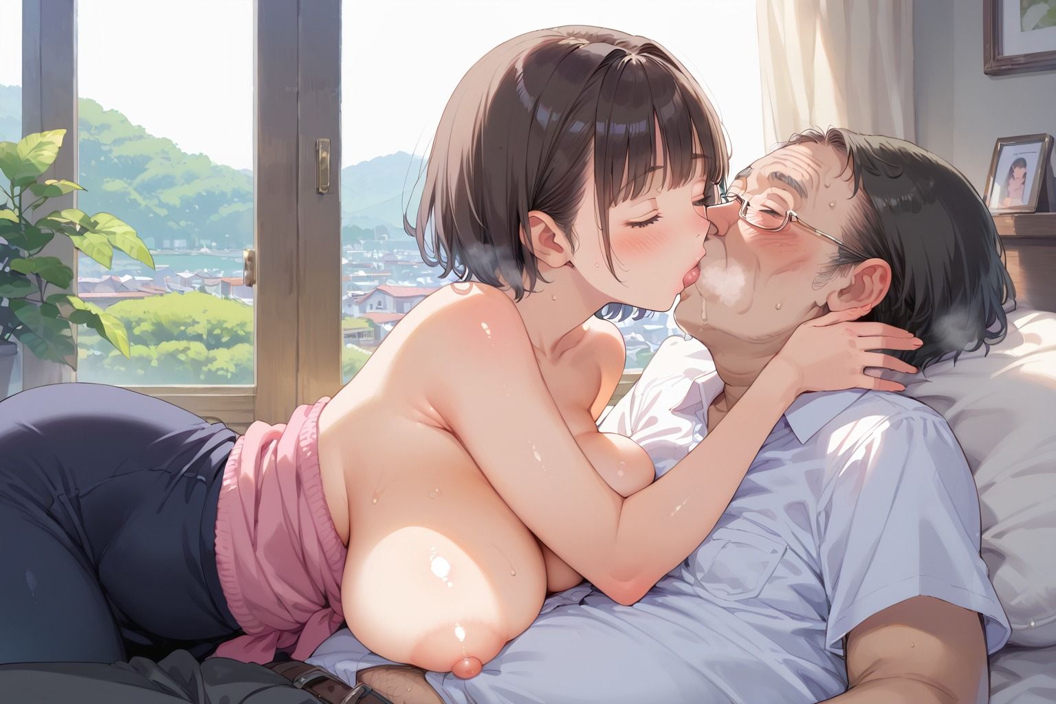 欲求不満人妻が爆乳すぎた - サンプル画像 1