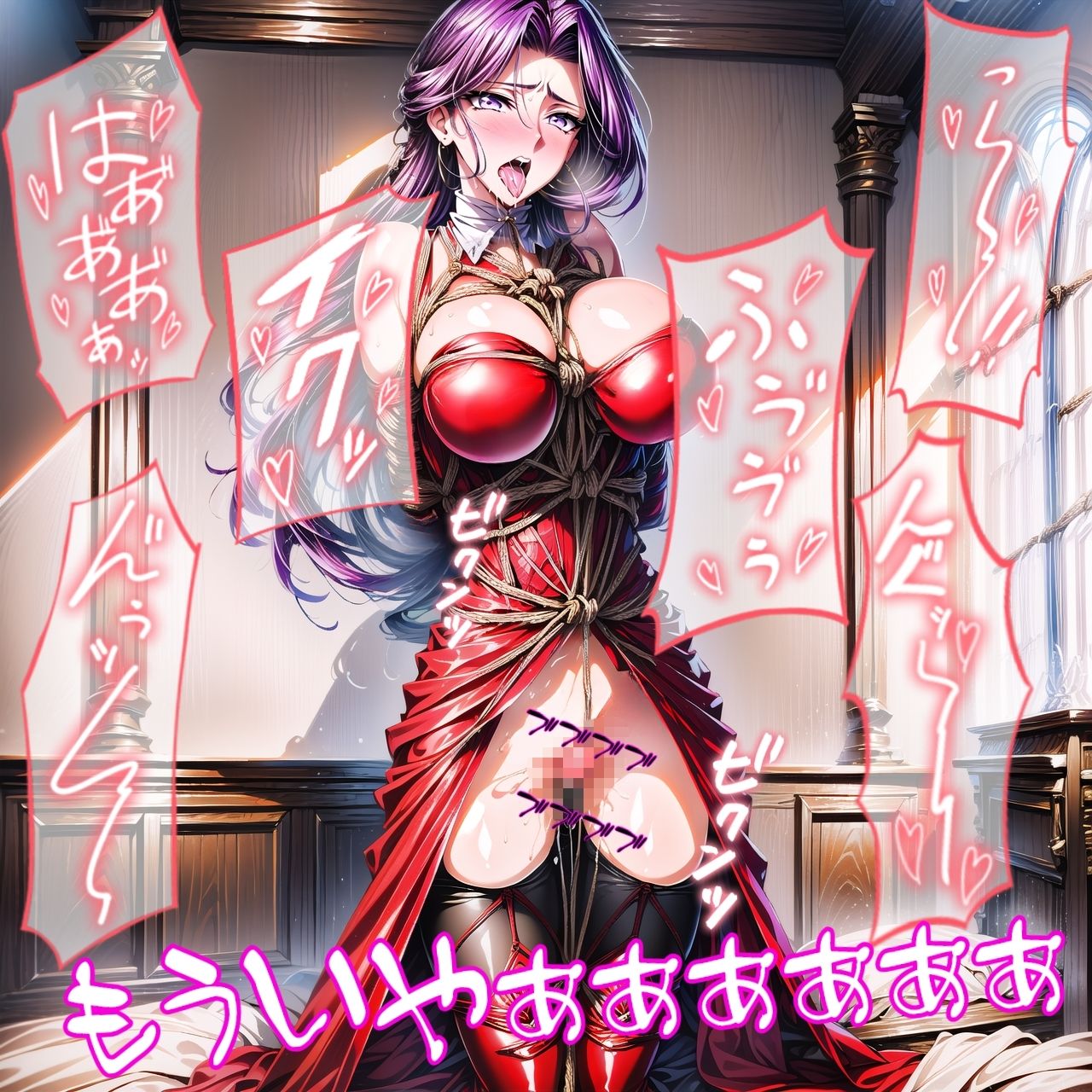 孤高の姫様コー○リアさまの快感で歪んだ顔はアヘアヘでエロすぎますね_玩具目隠し編 - サンプル画像 4