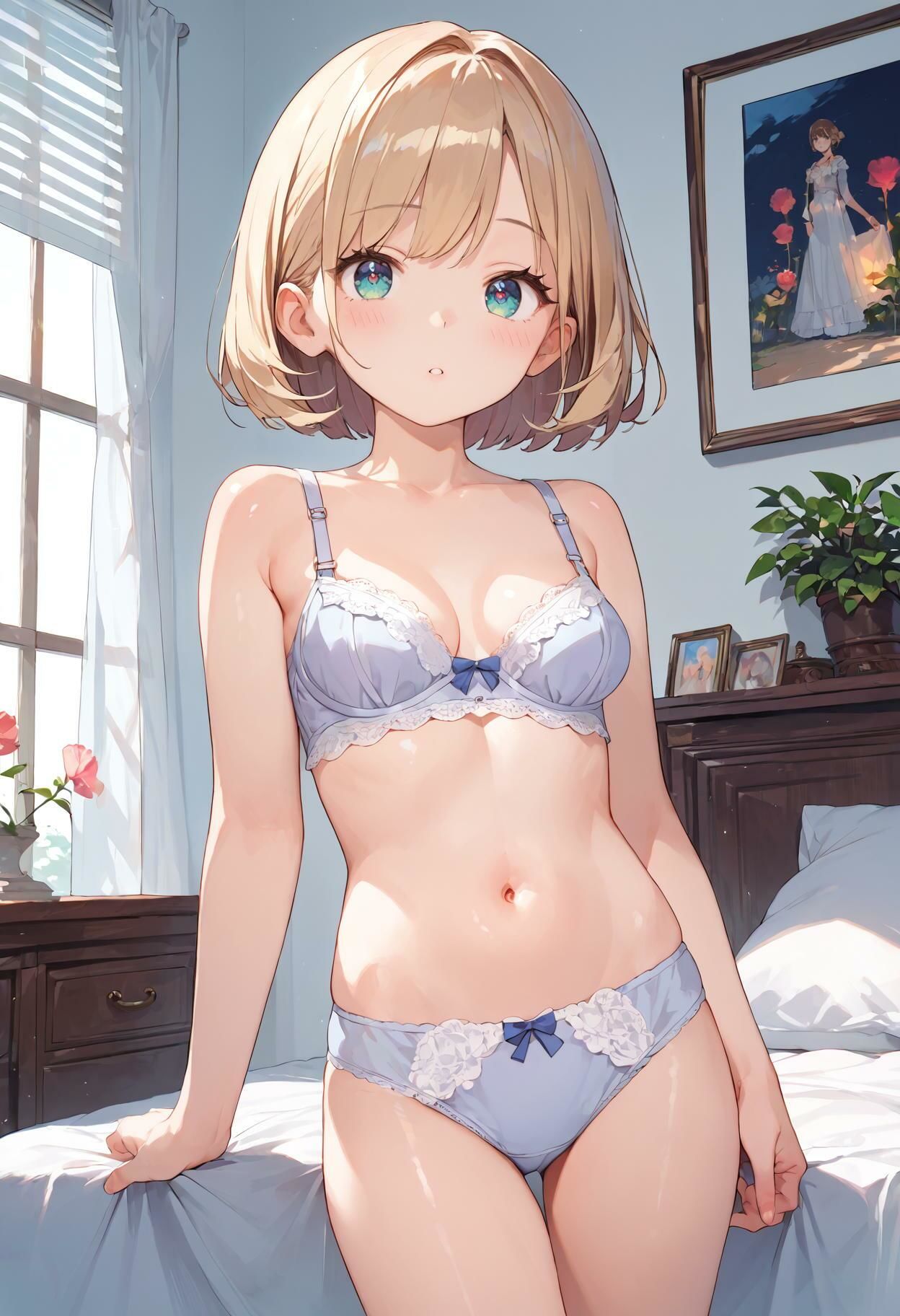 【女子校生のブラ＆パンティ】お嬢様の下着コレクション - サンプル画像 6