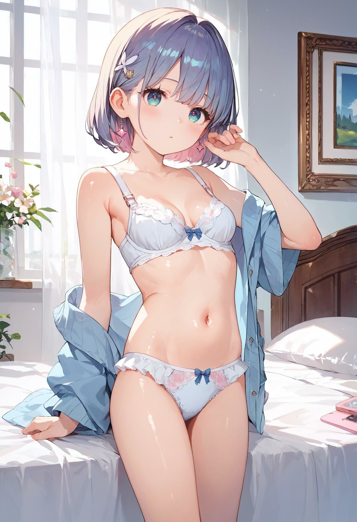 【女子校生のブラ＆パンティ】お嬢様の下着コレクション - サンプル画像 7