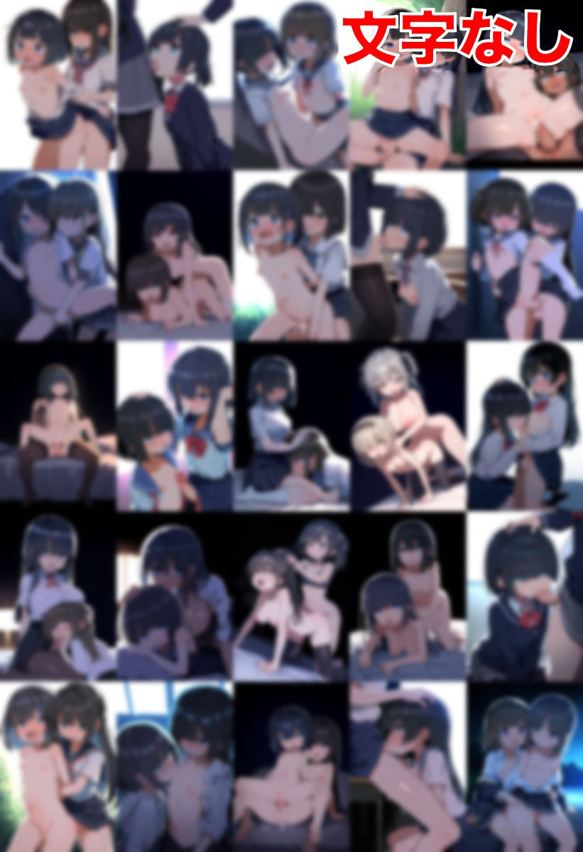 ふたなりがパコった制服女子（セリフ有・無）208枚 - サンプル画像 1