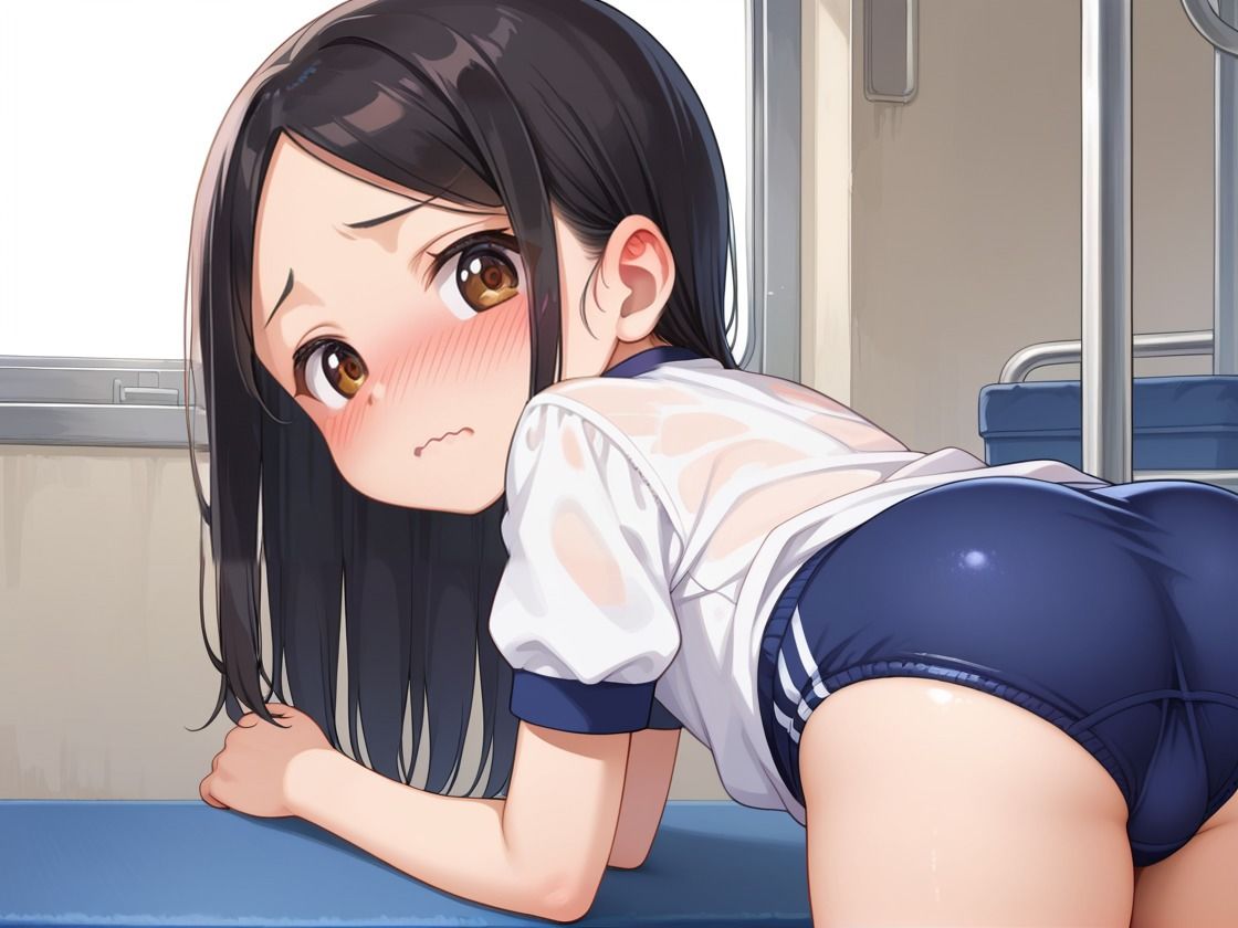 つるぺた少女をブルマのままハメ倒して強●中出し - サンプル画像 4