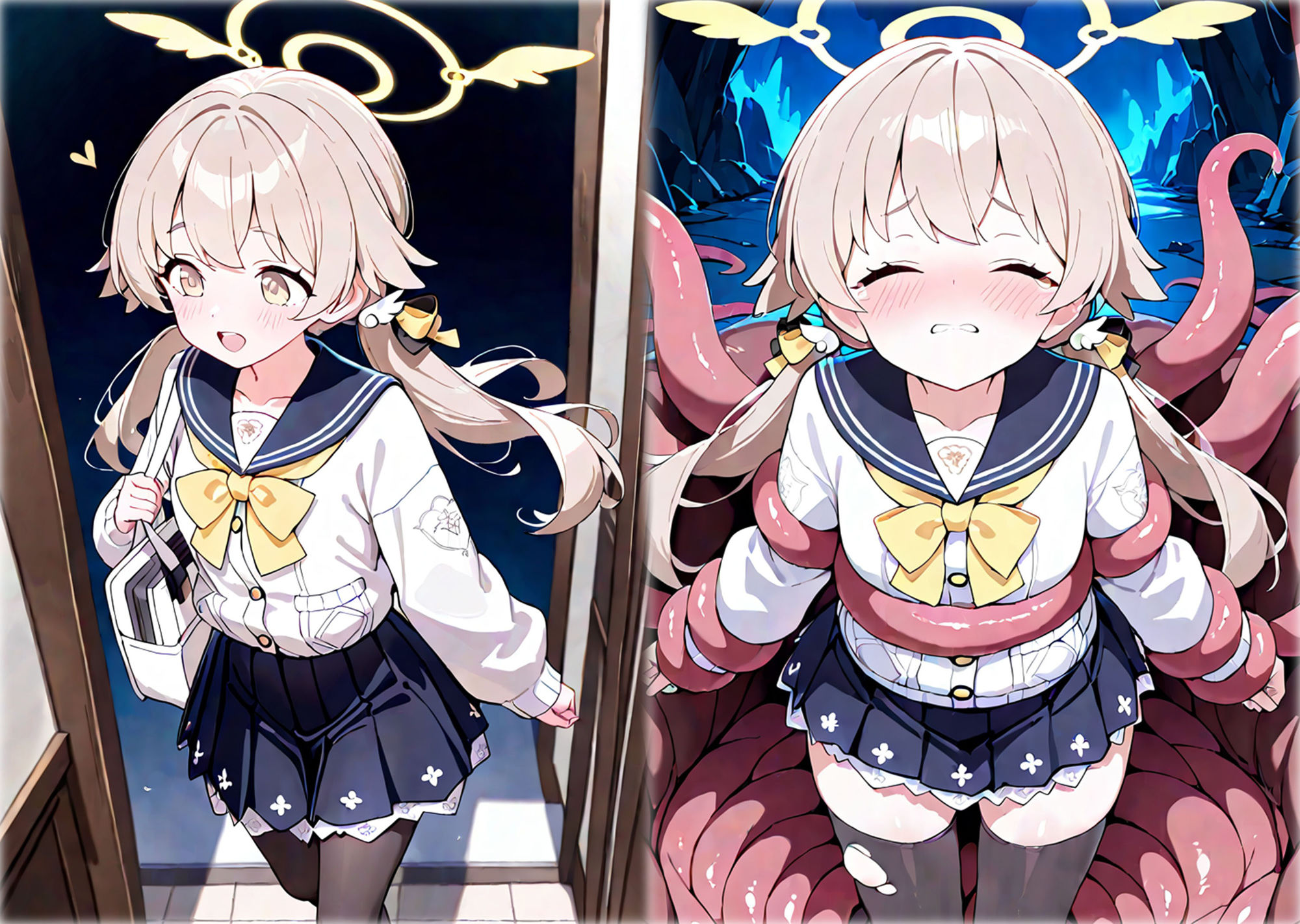 触手姦  ブルアカ触手特化CG集 - サンプル画像 8