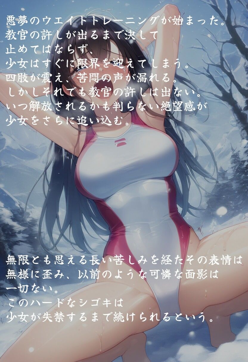 壮絶寒中水泳〜水着で悶える少女達〜 - サンプル画像 5