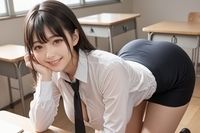 韓国風制服の巨乳美少女のエッチな姿 - サンプル画像 3