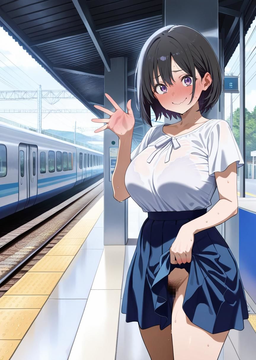 清楚な彼女は断れない 公開羞恥NTR 黒髪ショートちゃん編 - サンプル画像 1