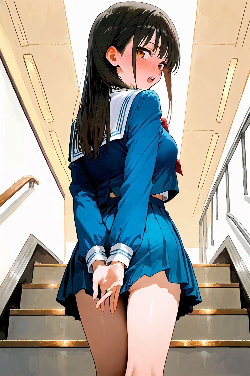 【初作限定価格！】恥じらい×パンチラ隠しがやっぱり優勝でした。 - サンプル画像 2