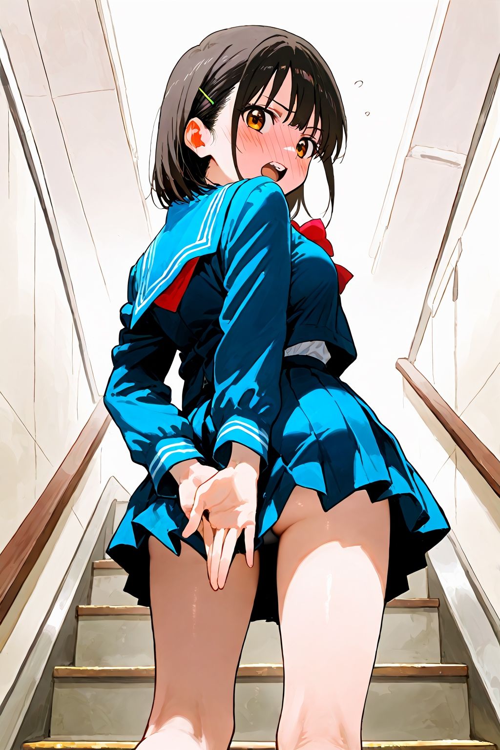 【初作限定価格！】恥じらい×パンチラ隠しがやっぱり優勝でした。 - サンプル画像 6