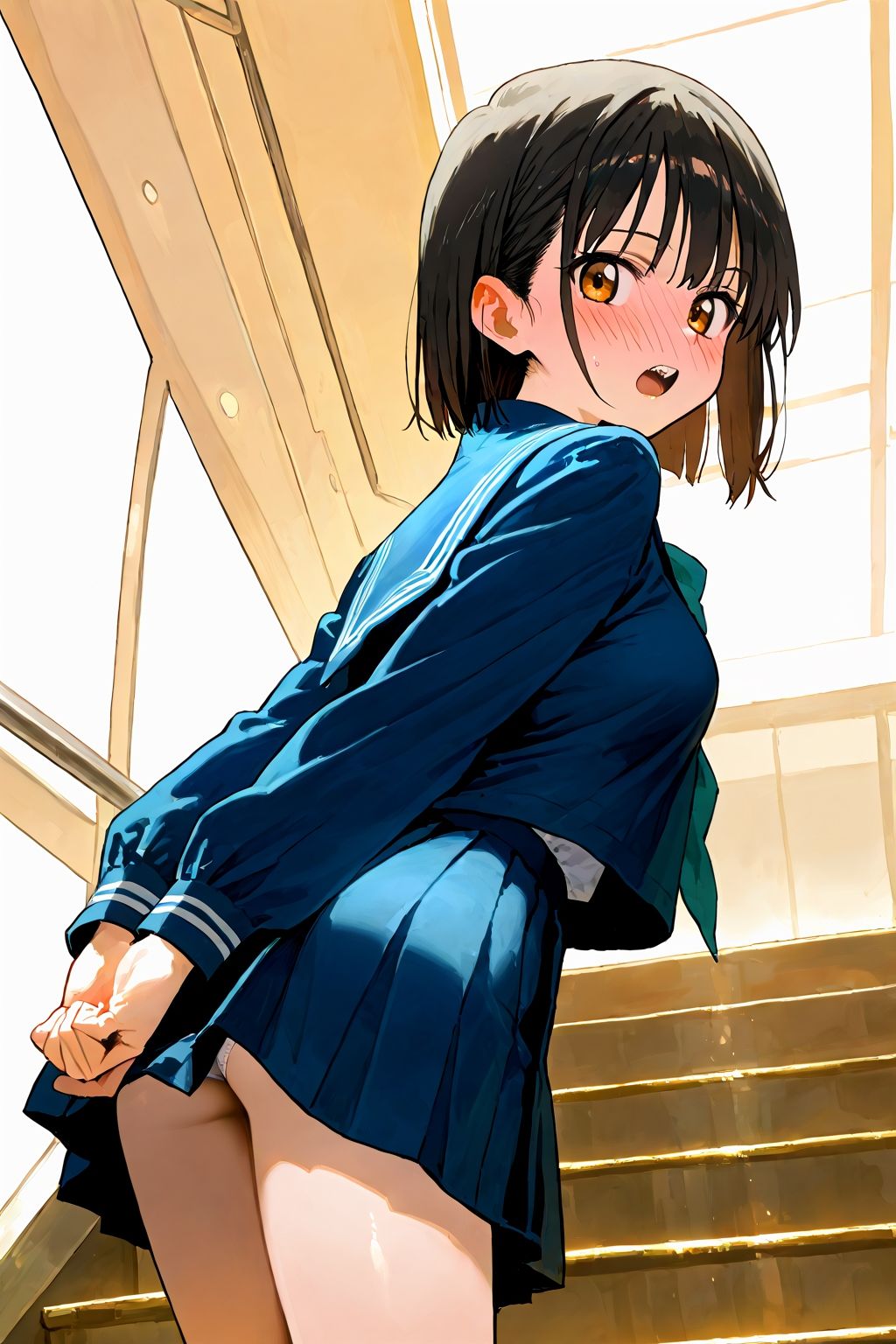 【初作限定価格！】恥じらい×パンチラ隠しがやっぱり優勝でした。 - サンプル画像 9