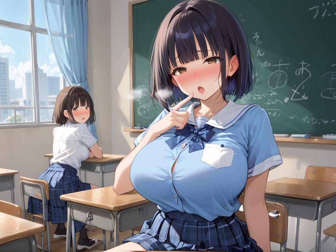 女子校生とスク水セックス - サンプル画像 2