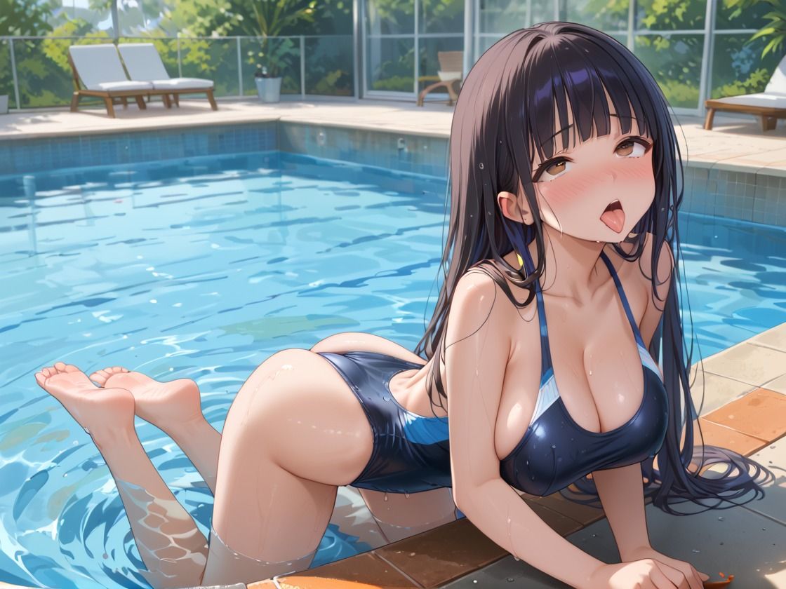 女子校生とスク水セックス - サンプル画像 4