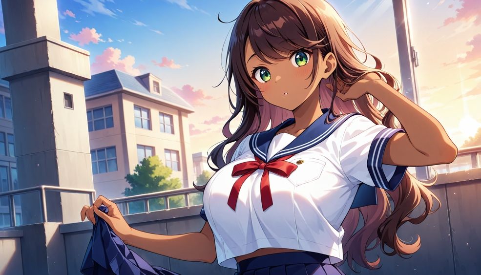 スク水美少女たちの濡れた放課後奉仕活動【4K】 - サンプル画像 3