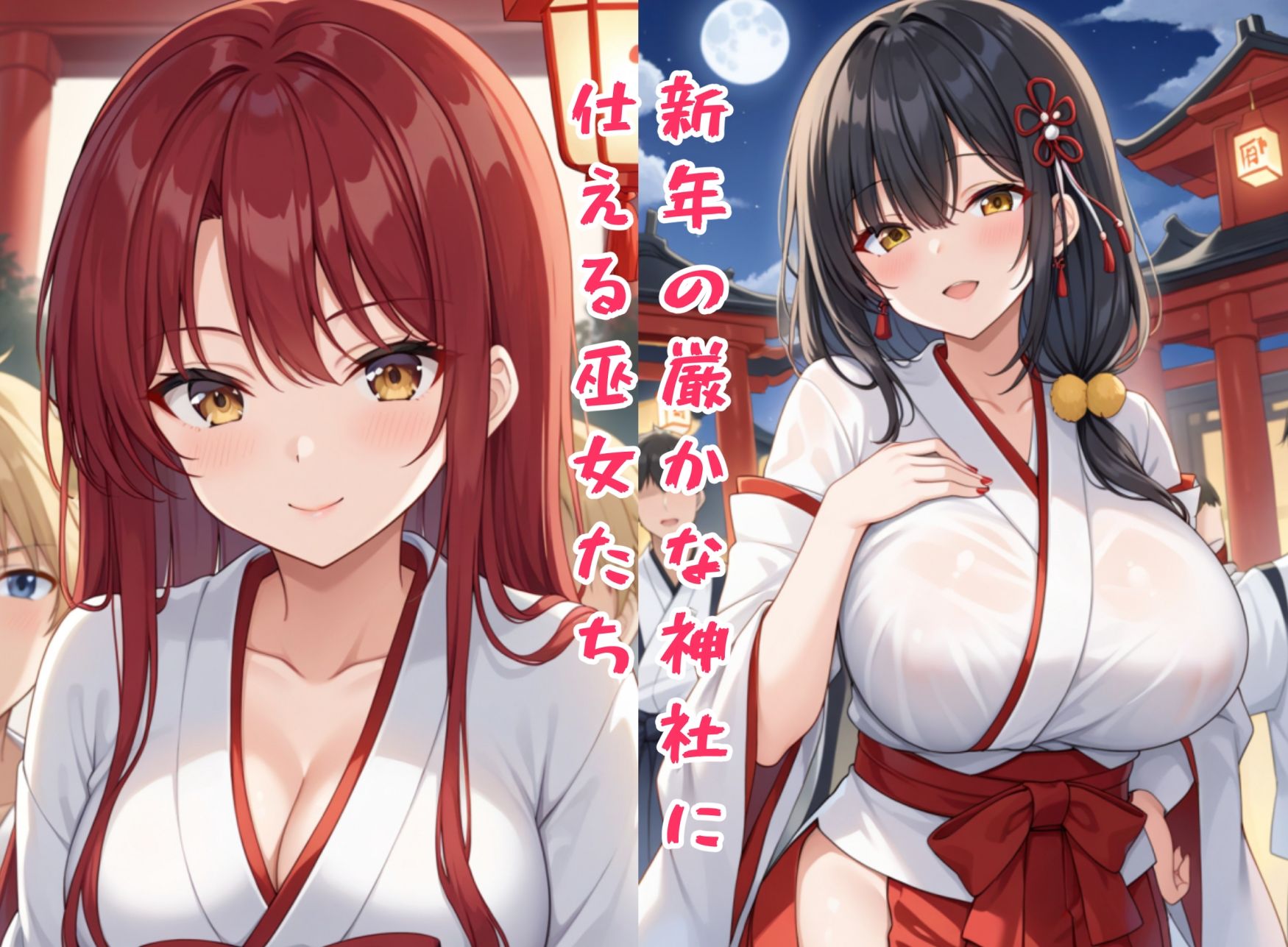 蒸れ濡れの巫女 - サンプル画像 1