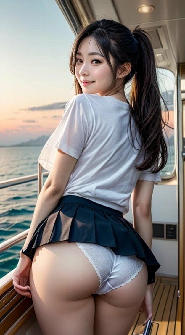 女子大生遊覧船デートパンチラ画像集 - サンプル画像 1