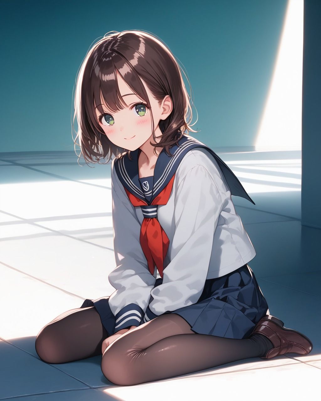 ちょっとエッチなセーラー服美少女 - サンプル画像 1