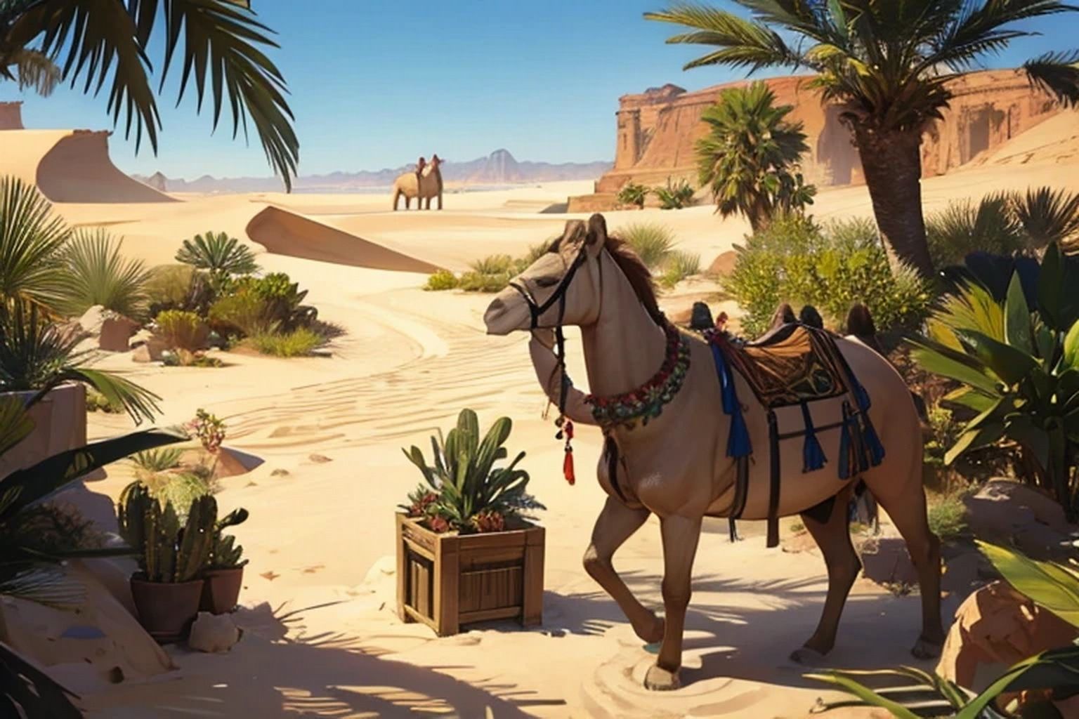 砂漠・オアシス 素材集 - サンプル画像 1