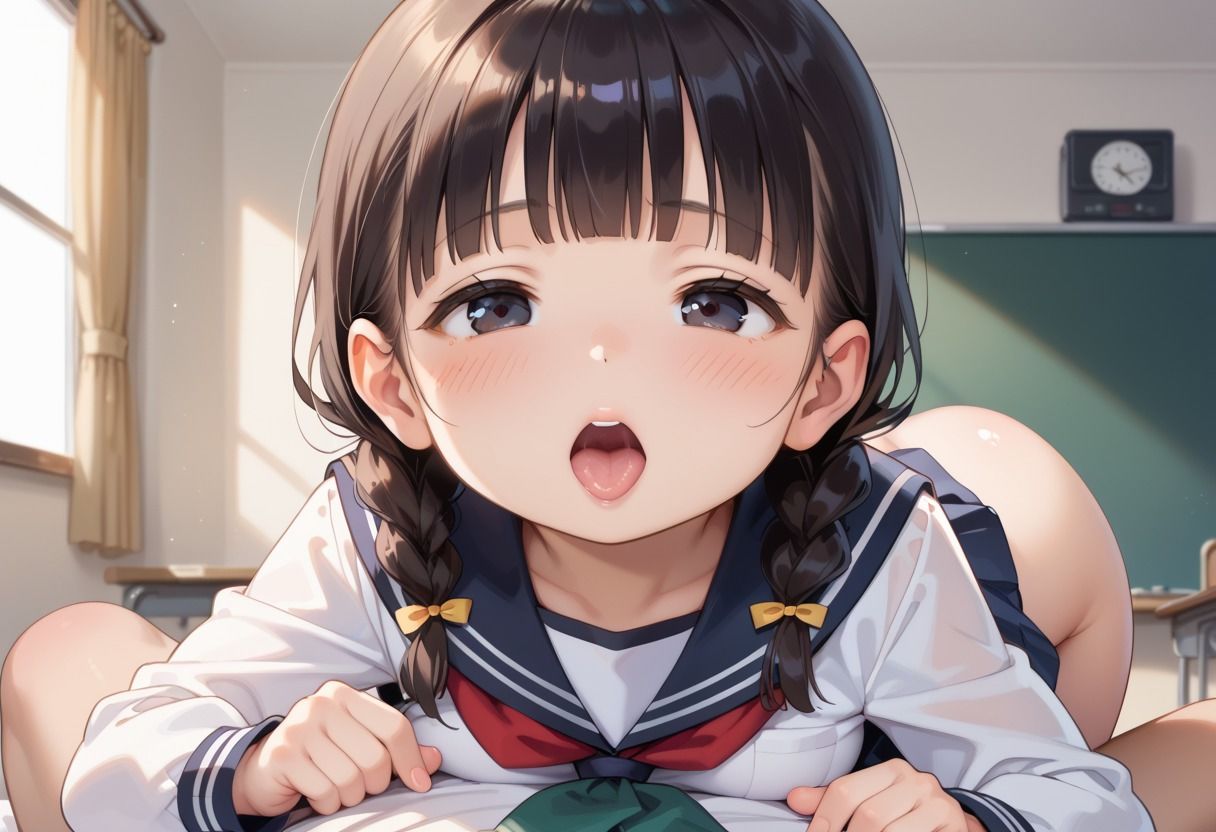 兄妹のヒミツ性教育〜おさげ少女〜 - サンプル画像 1