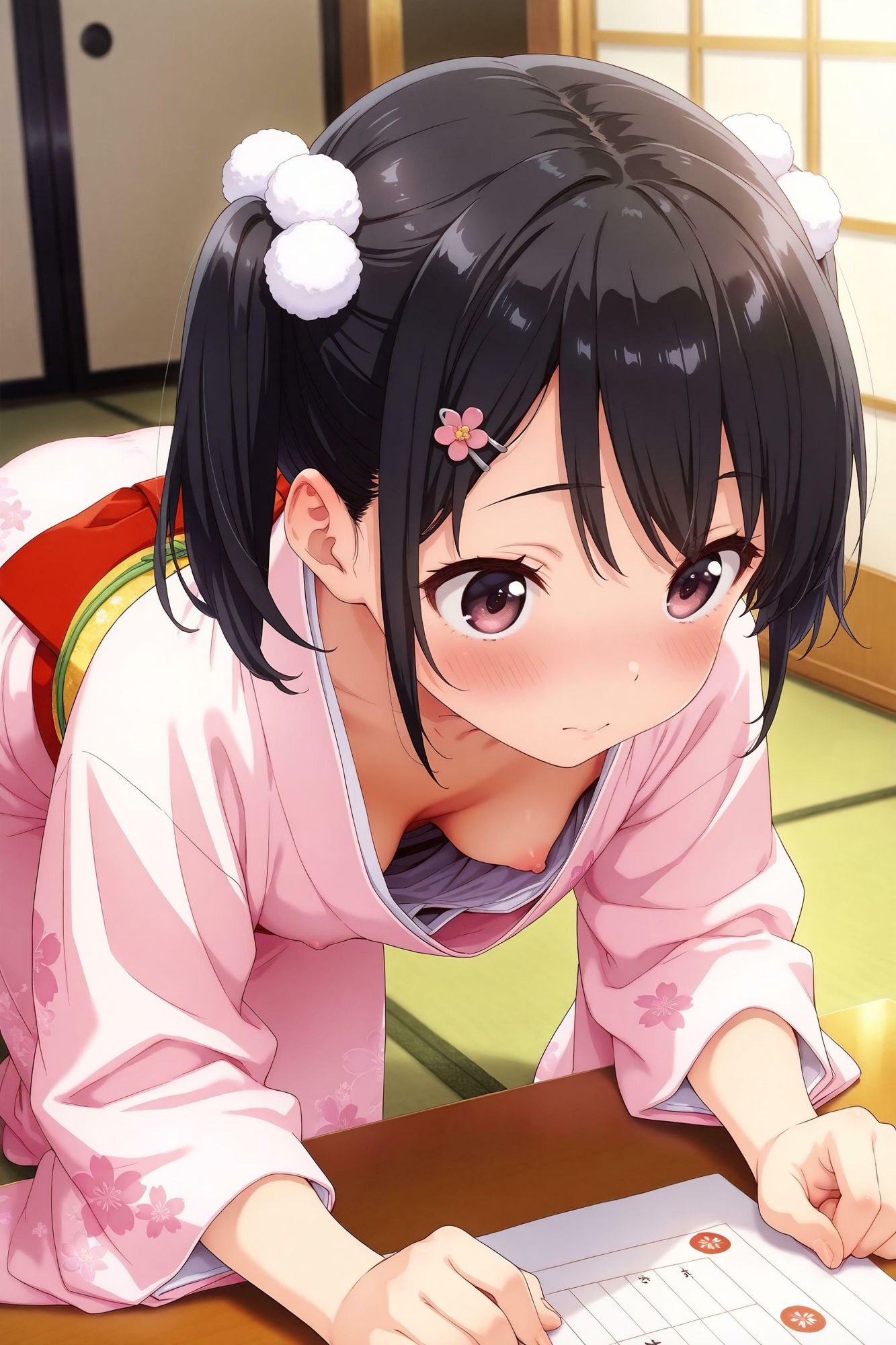 新春★振袖美少女たちにエッチなイタズラ♪ - サンプル画像 5