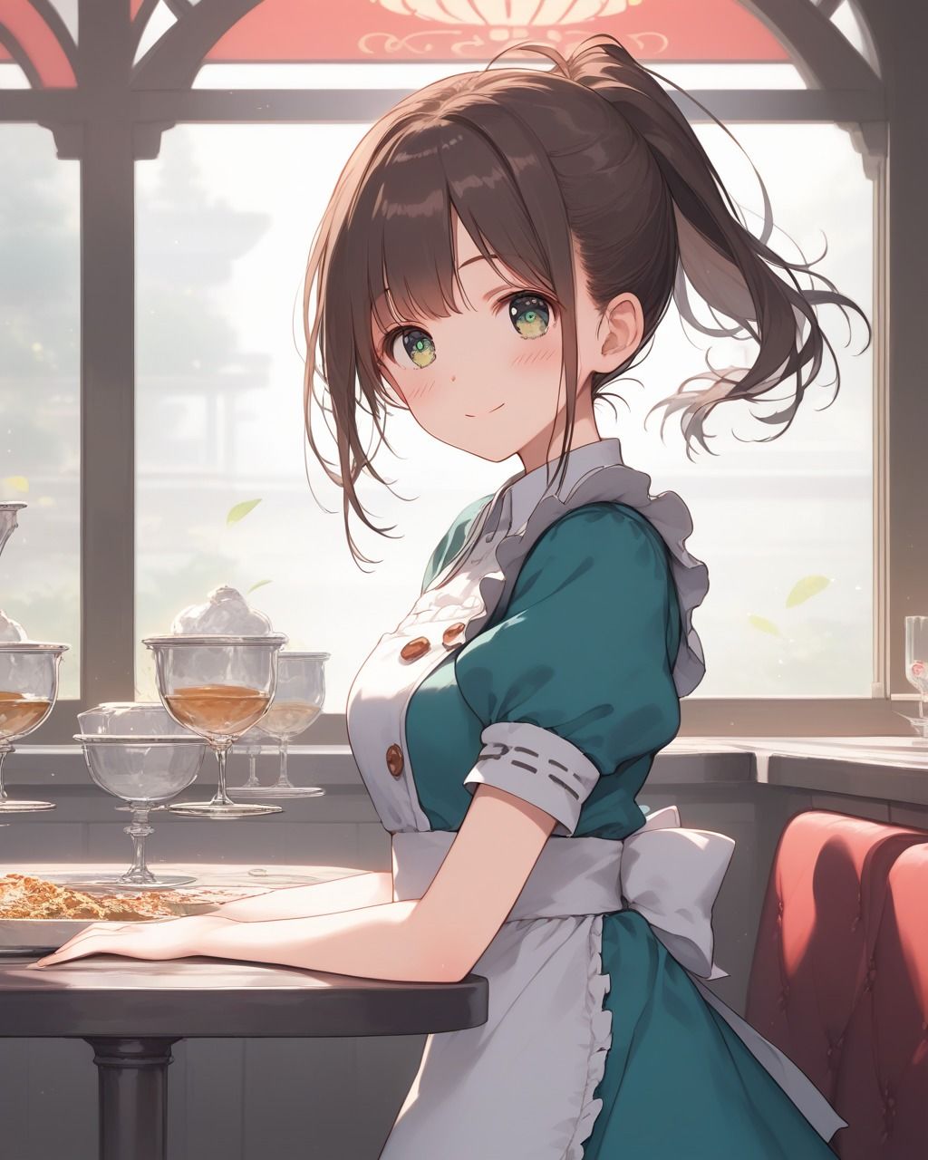 ちょっとエッチなウエイトレス - サンプル画像 1