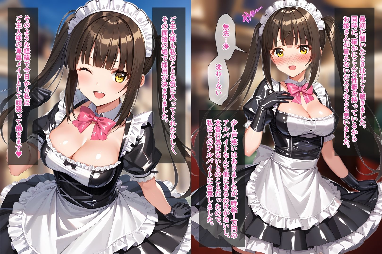 雇ったメイドとぶっかけ無洗浄プレイ - サンプル画像 1