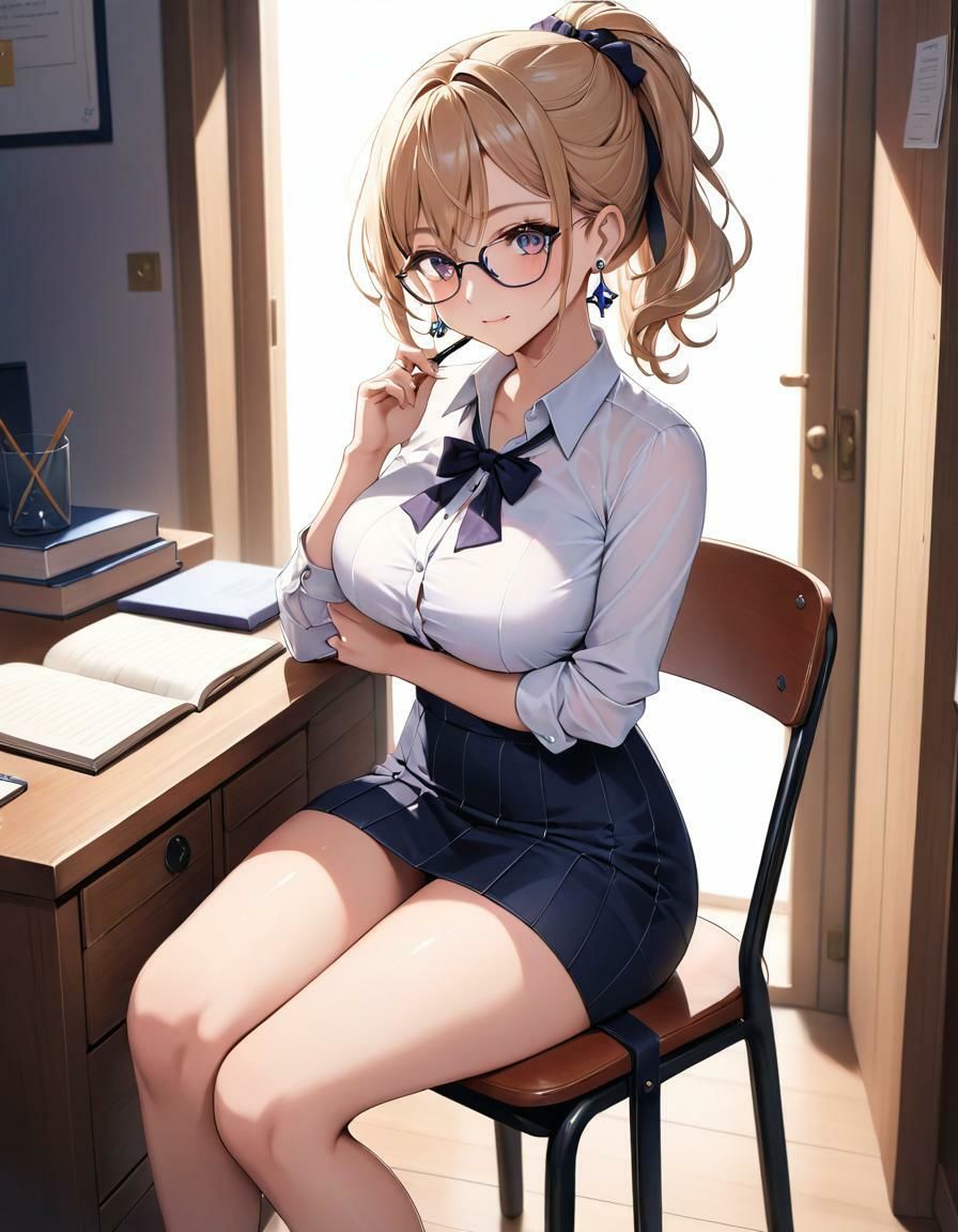 Teacher シェリー 彼女のおしごと 爆美女図典 - サンプル画像 1
