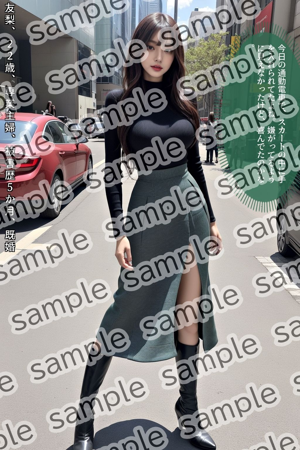ストーカー盗撮〜ハイヒールブーツ美脚美女編〜 vol.2 - サンプル画像 1