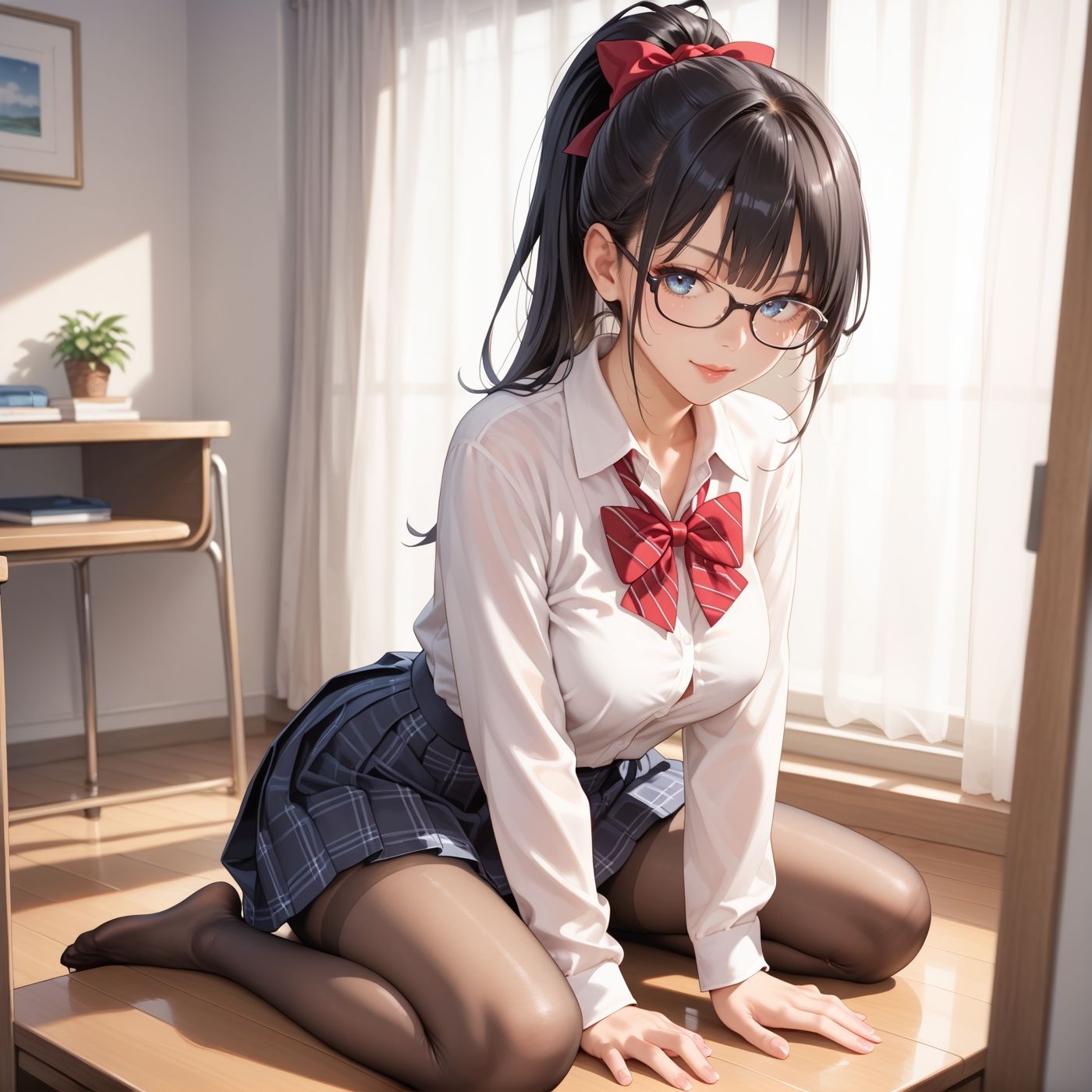 学園性活！やりまくりな女子校生たち 5【メガネ美少女たちとやりまくり！美麗な収録200枚！】 - サンプル画像 1