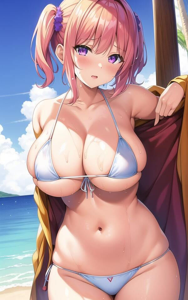 ビーチで見つけた爆乳お姉さん3 - サンプル画像 1