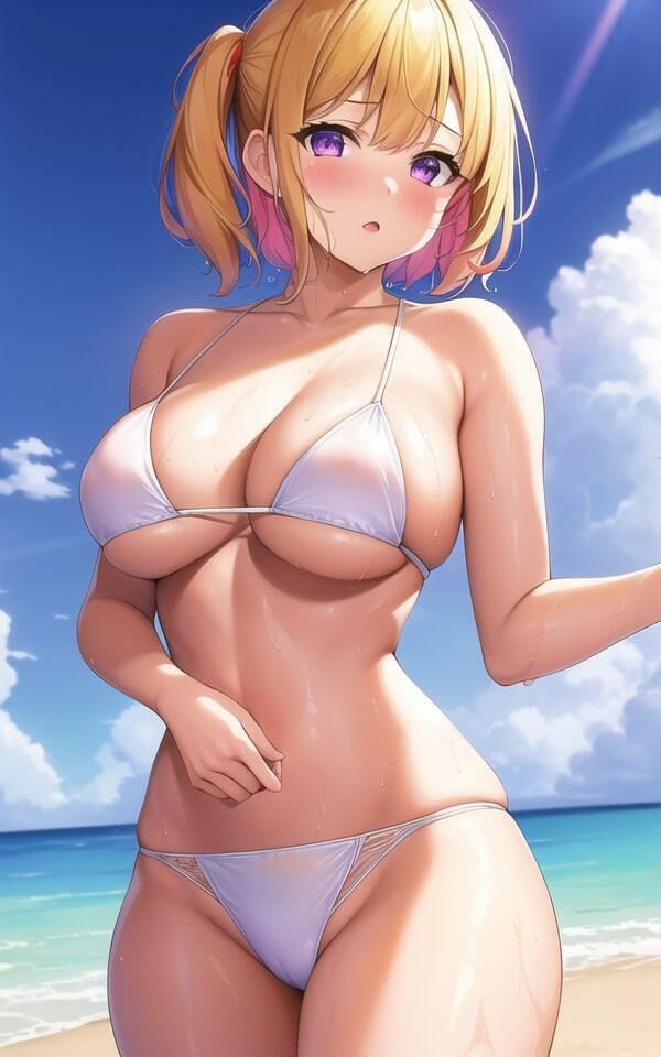 ビーチで見つけた爆乳お姉さん3 - サンプル画像 3