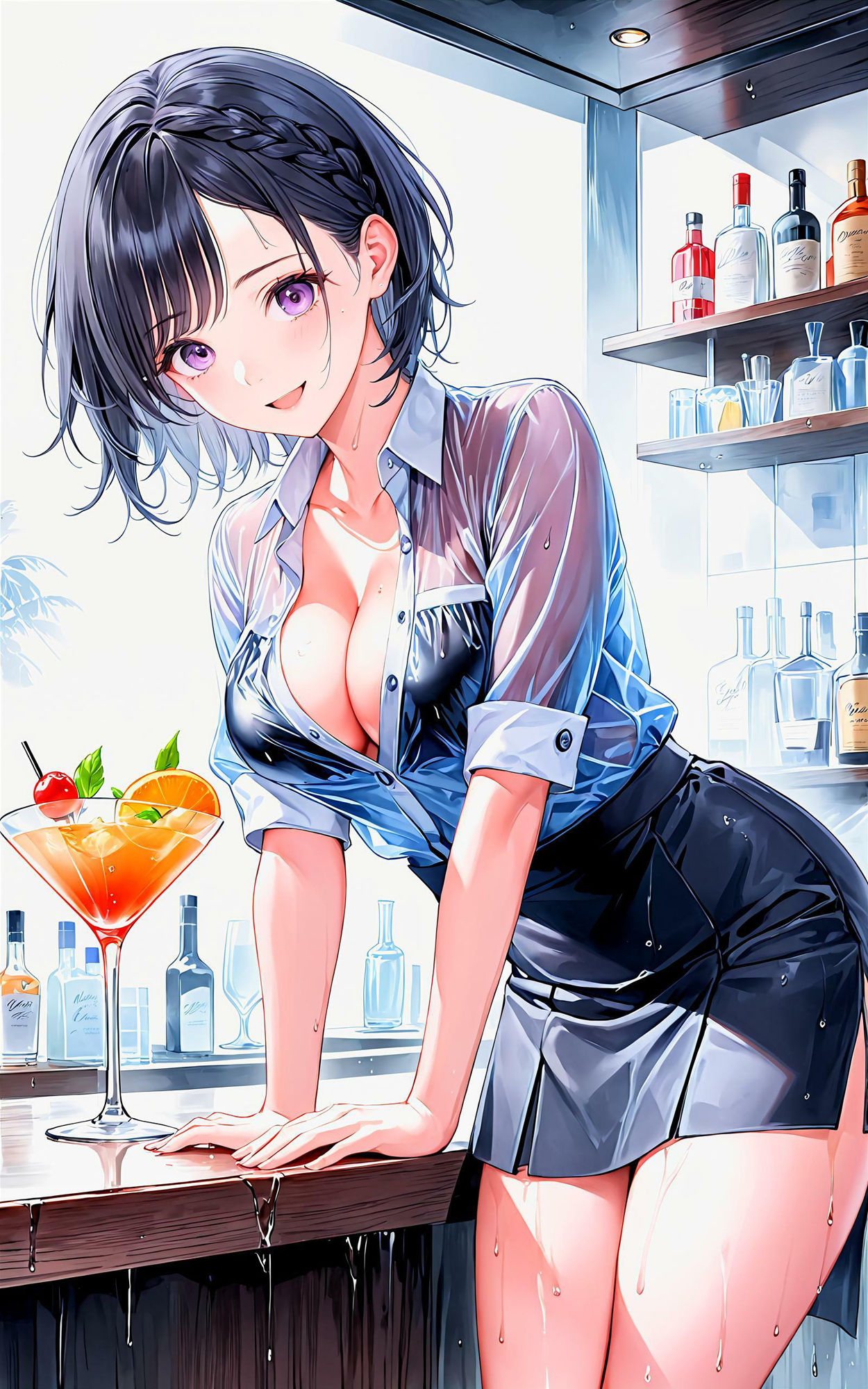 エチエチバーテンダーさん えちえちエキスで香りづけされたら今夜は帰れないんだがw vol.2 - サンプル画像 3