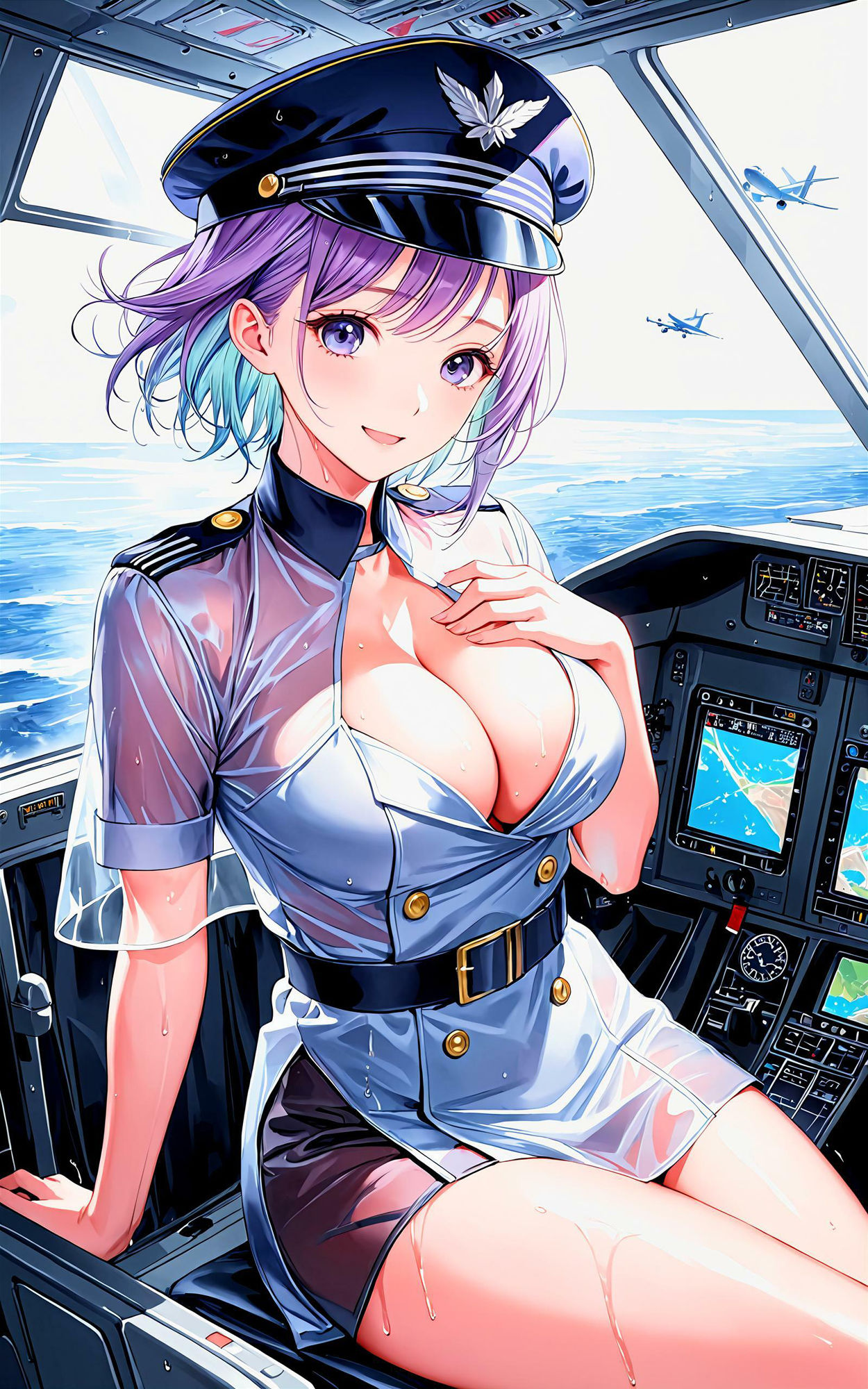 エチエチ機長さん 僕を自由に操縦する機長さんがとってもエッチな件！ vol.2 - サンプル画像 3