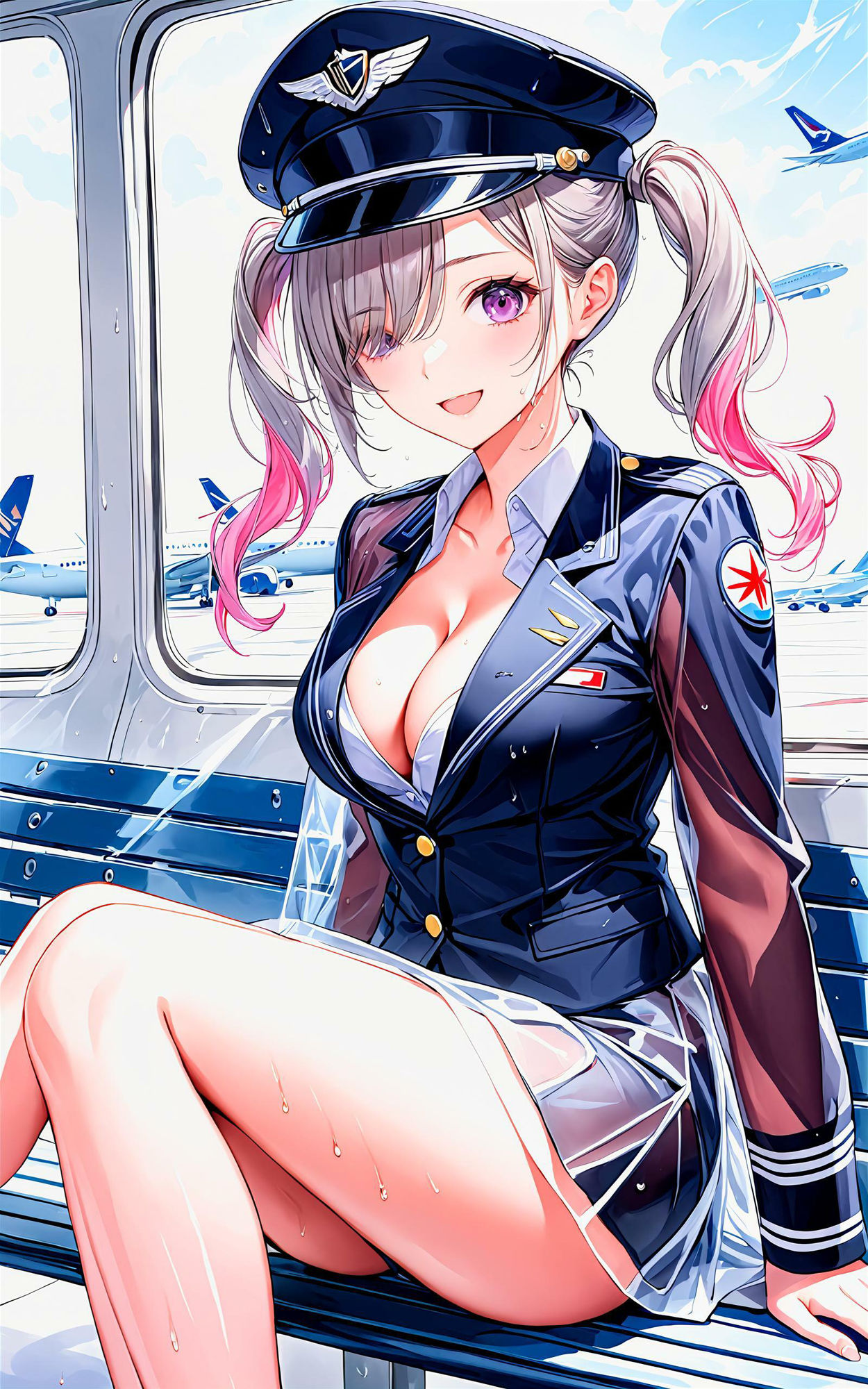 エチエチ機長さん 僕を自由に操縦する機長さんがとってもエッチな件！ vol.2 - サンプル画像 5