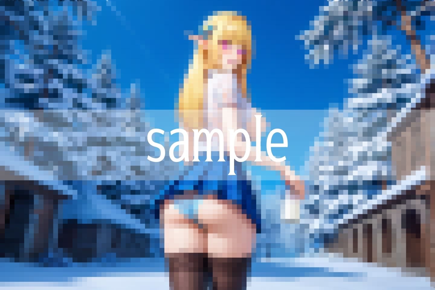 えっちな妖精さんが暮らす異世界エルフの村へようこそ - サンプル画像 3