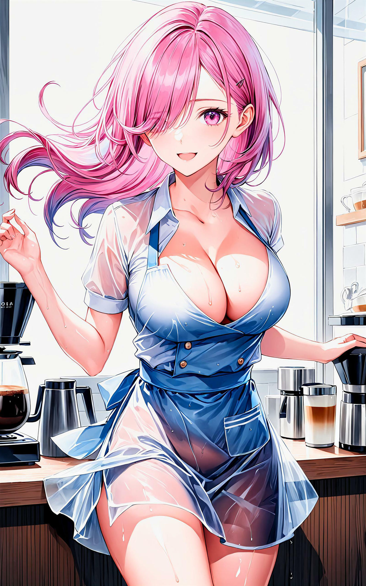 エチエチバリスタさん 昼下がりなのにそんなに急接近されたら夜が待てないんだがw vol.1 - サンプル画像 1