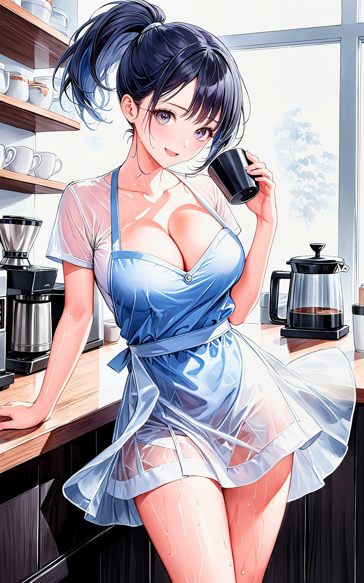 エチエチバリスタさん 昼下がりなのにそんなに急接近されたら夜が待てないんだがw vol.1 - サンプル画像 2