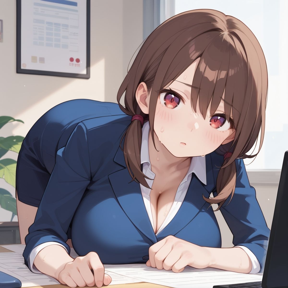 巨乳OLにヒミツのサービス残業してもらった件。〜後輩編〜 Vol.21 - サンプル画像 1