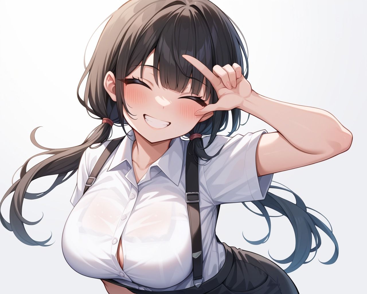 万年発情中キモデブ店長は巨乳女子校生のアルバイトちゃんに欲情して我慢できずに乳首を貪って汚チンポを制服に隠れた夕方ムレムレおまんこに生ハメしまくる - サンプル画像 1