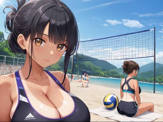 ビーチバレー女子のエロ過ぎる日焼け跡 - サンプル画像 7