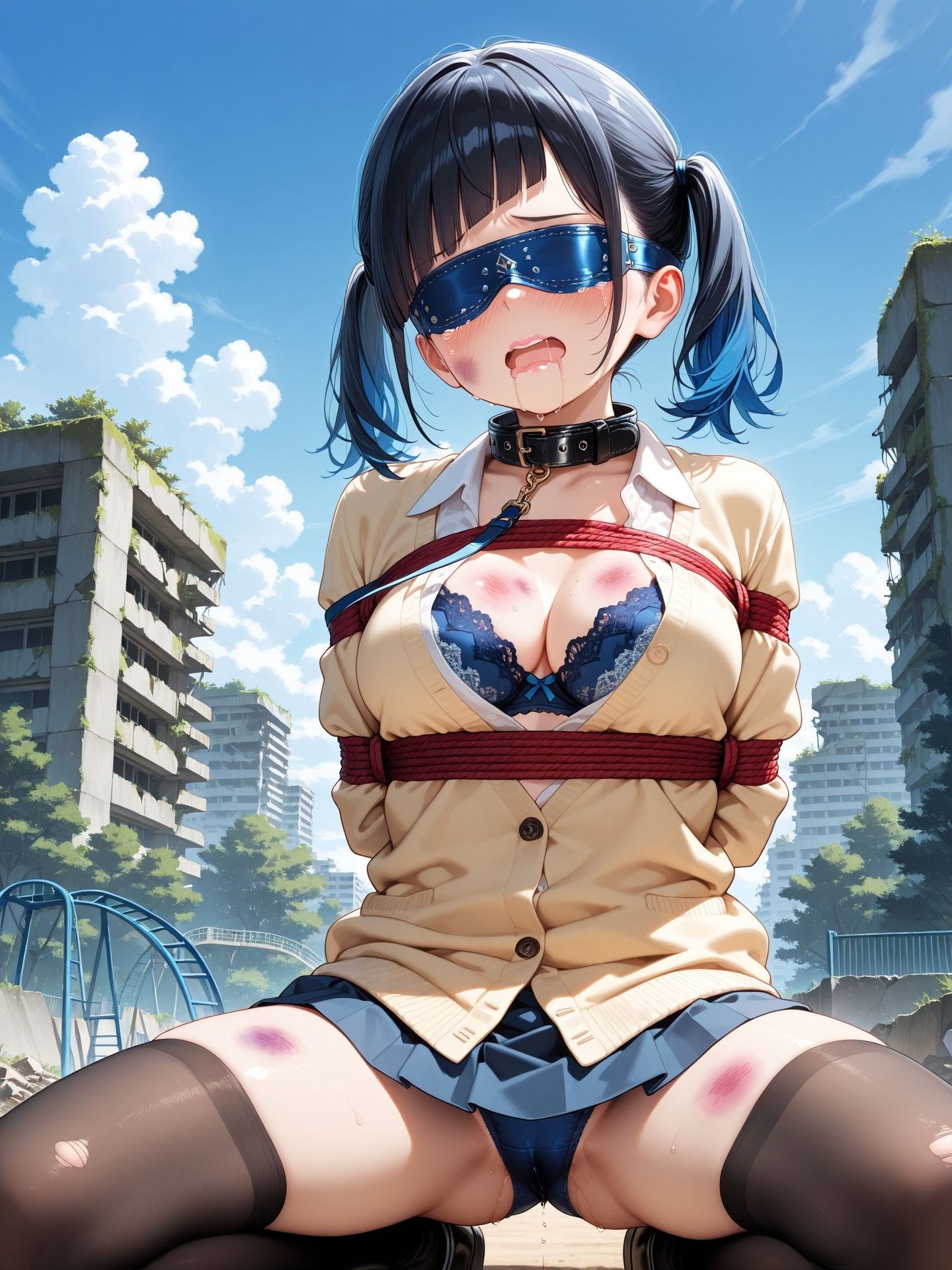 囚われた女1 〜廃墟探検きたら女を見つけた〜 - サンプル画像 9
