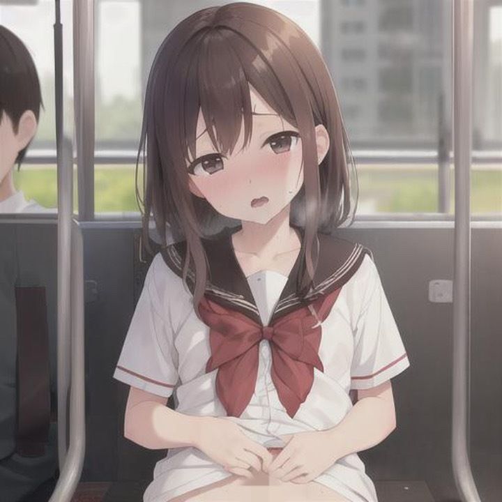 セーラー服で露出狂  茶髪ちゃん編 - サンプル画像 3