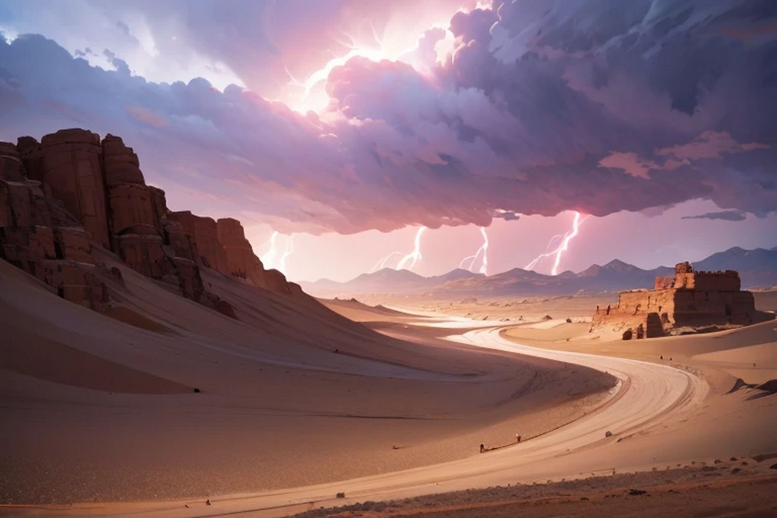 砂嵐  背景素材 - サンプル画像 5