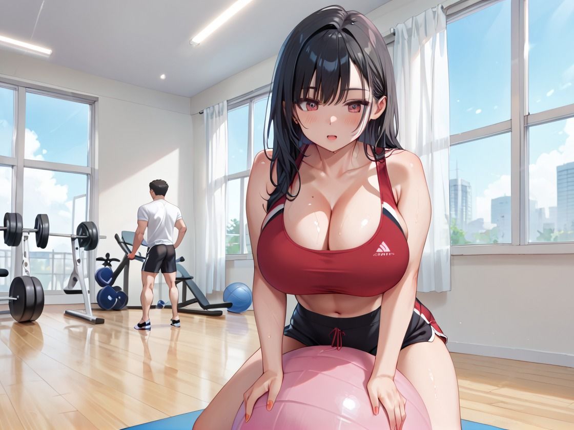豊満の体の若妻といけない運動孕ませセックス - サンプル画像 8