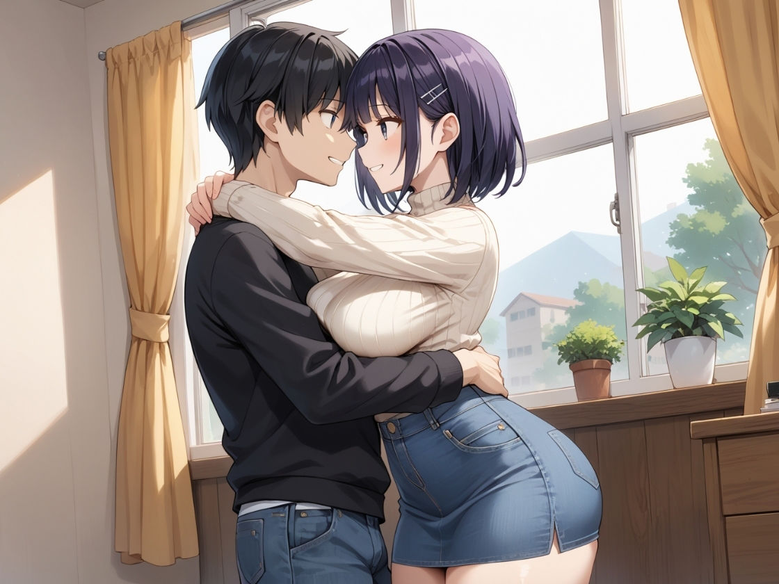 長乳妹とマッチングアプリで初セックス？！お兄ちゃん大好きな中出し専用オナホになる話 - サンプル画像 1