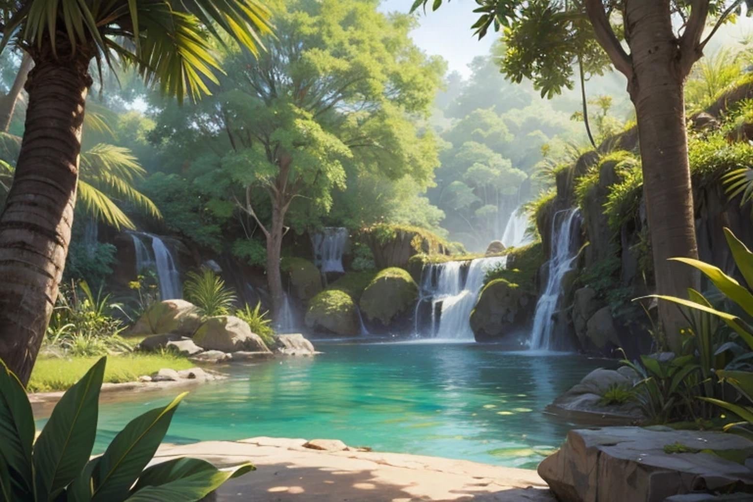 ジャングル  背景素材 - サンプル画像 1