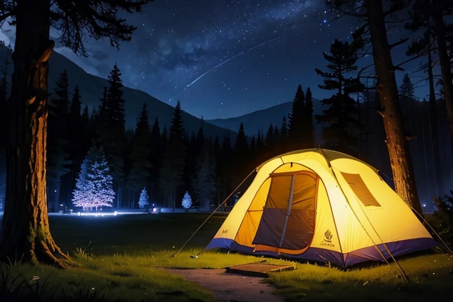 キャンプ  背景素材 - サンプル画像 1