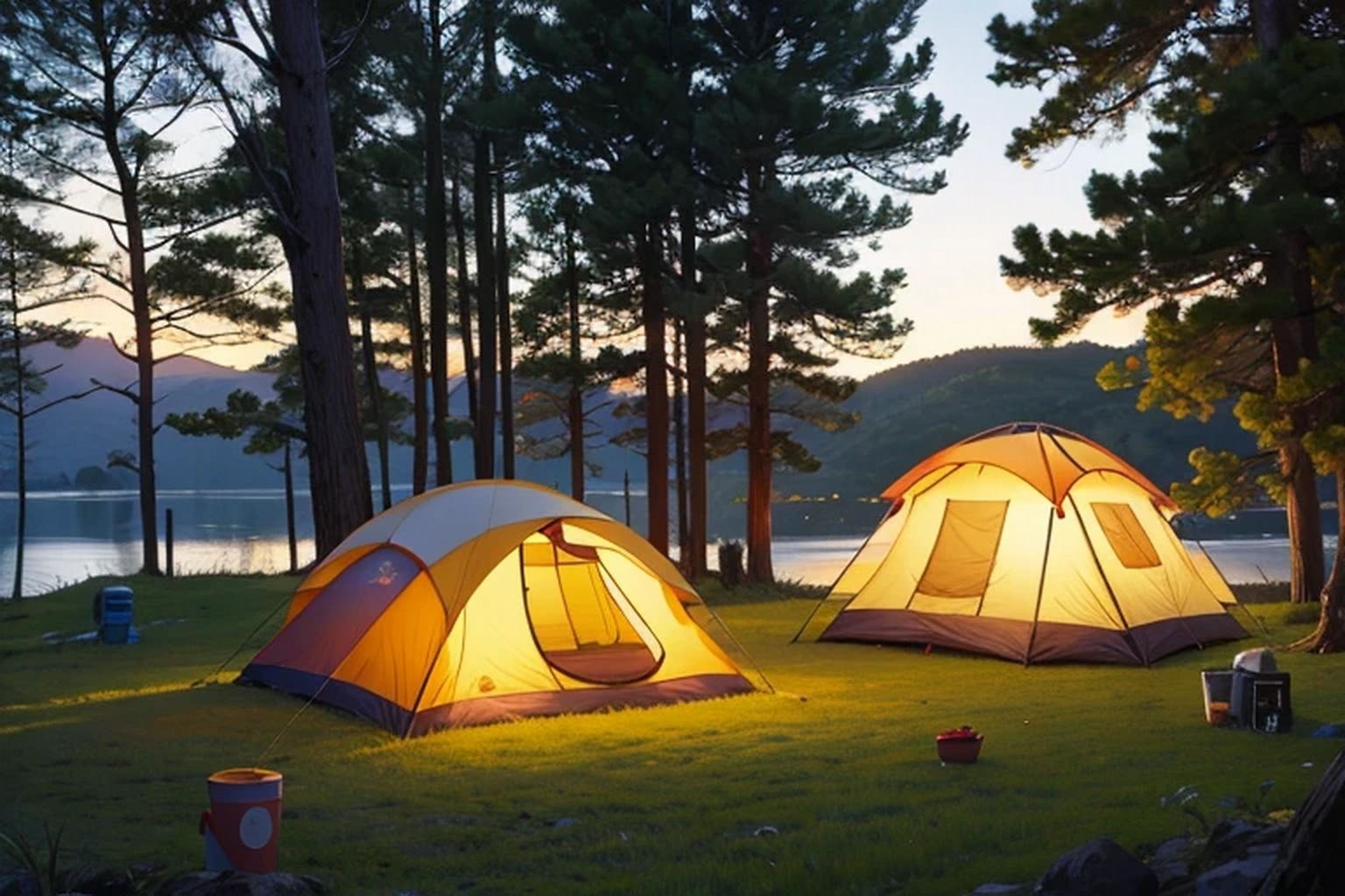 キャンプ  背景素材 - サンプル画像 4